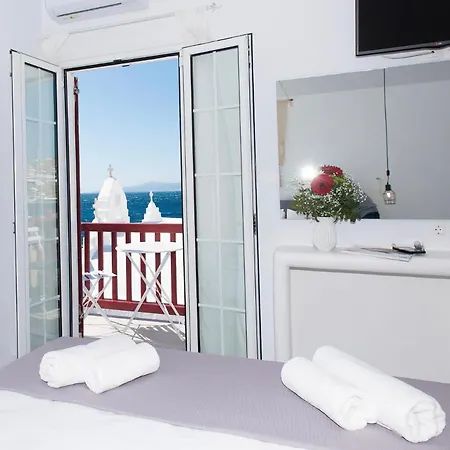 아파트 Myconian Little Venice Elite With Sea View