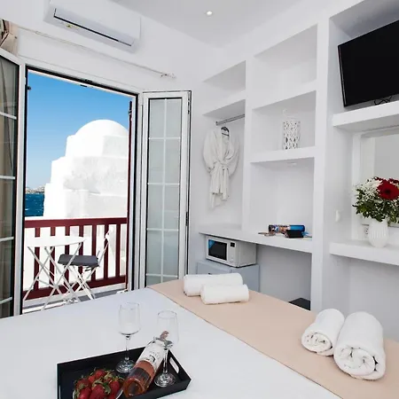아파트 Myconian Little Venice Elite With Sea View *